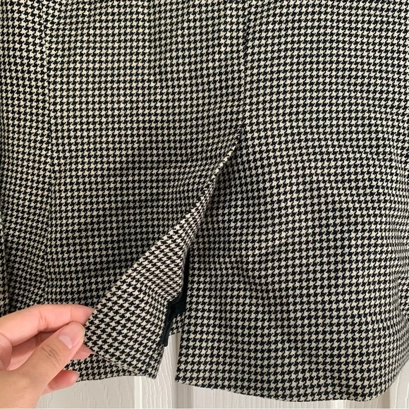 Lauren Ralph Lauren women’s houndstooth wool blazer jacket size 8 Neutral - Picture 5 of 11